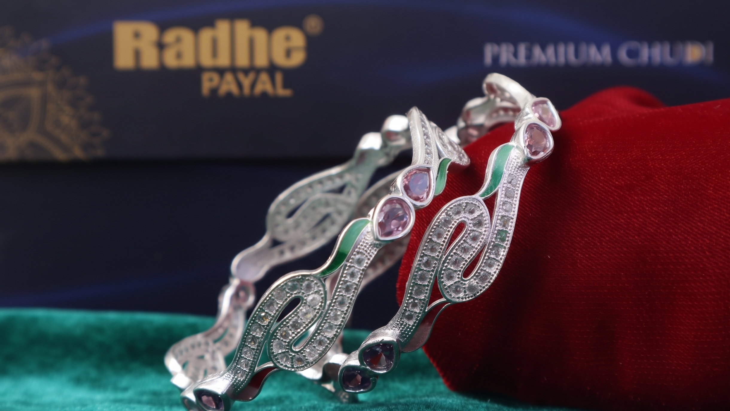 Classic Premium CZ Stone Bangles | Jwelisha