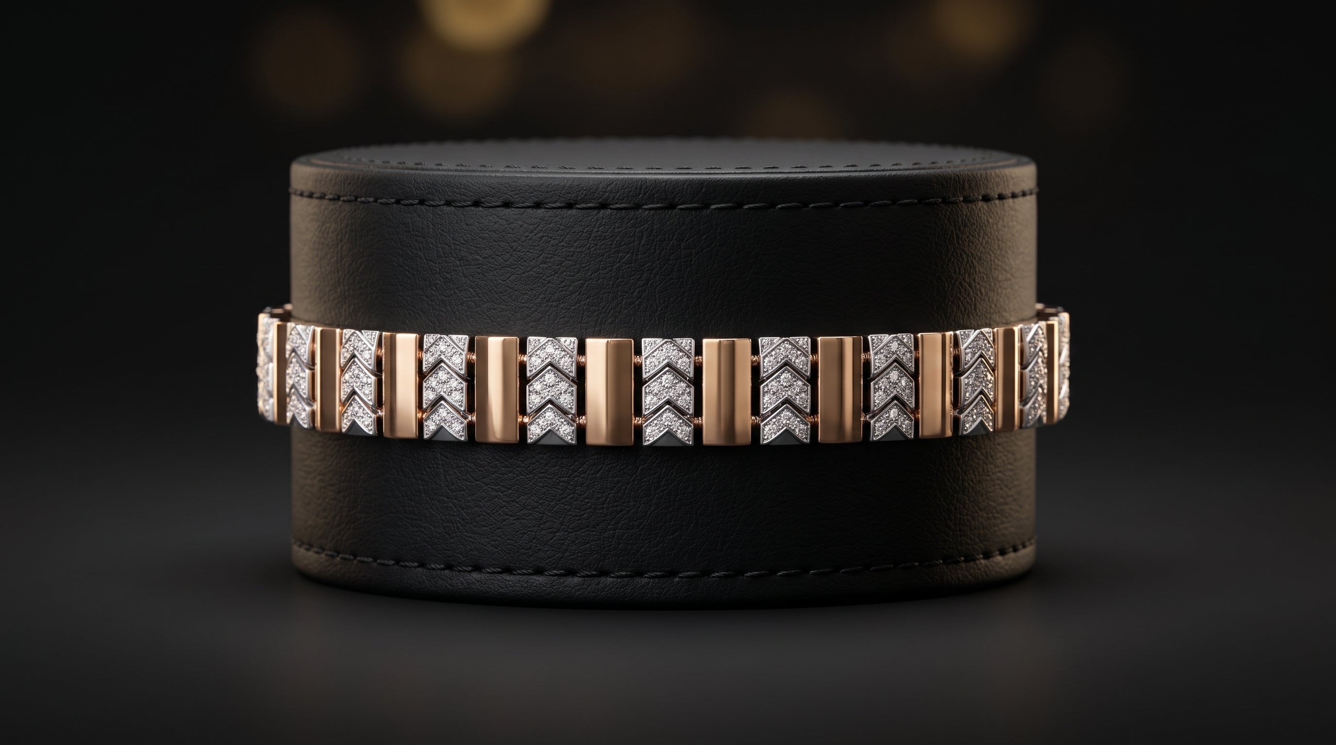 The Signature Two-Tone Link Bracelet — Handcrafted Men's Statement Piece