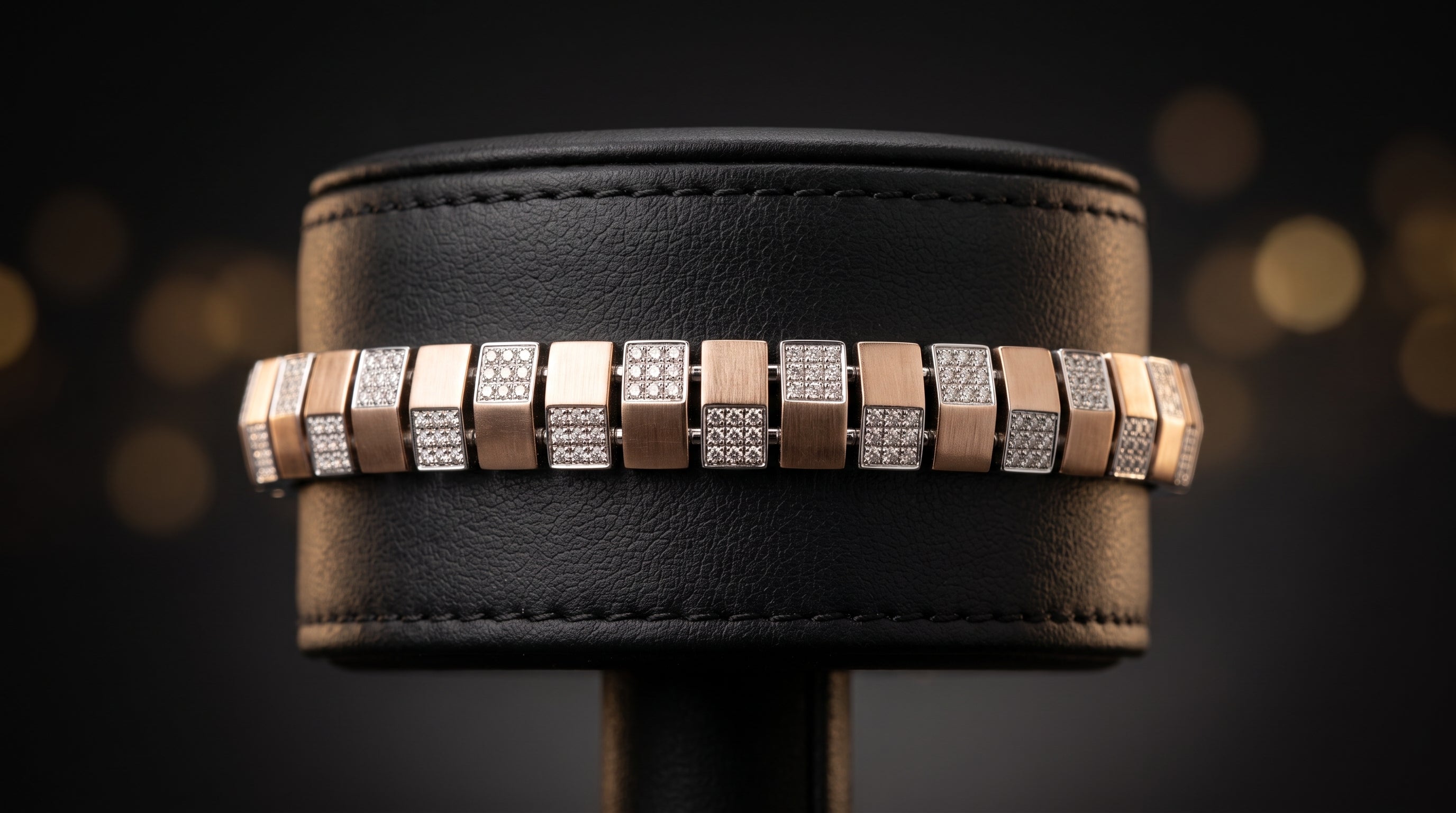 The Signature Two-Tone Link Bracelet — Handcrafted Men's Statement Piece