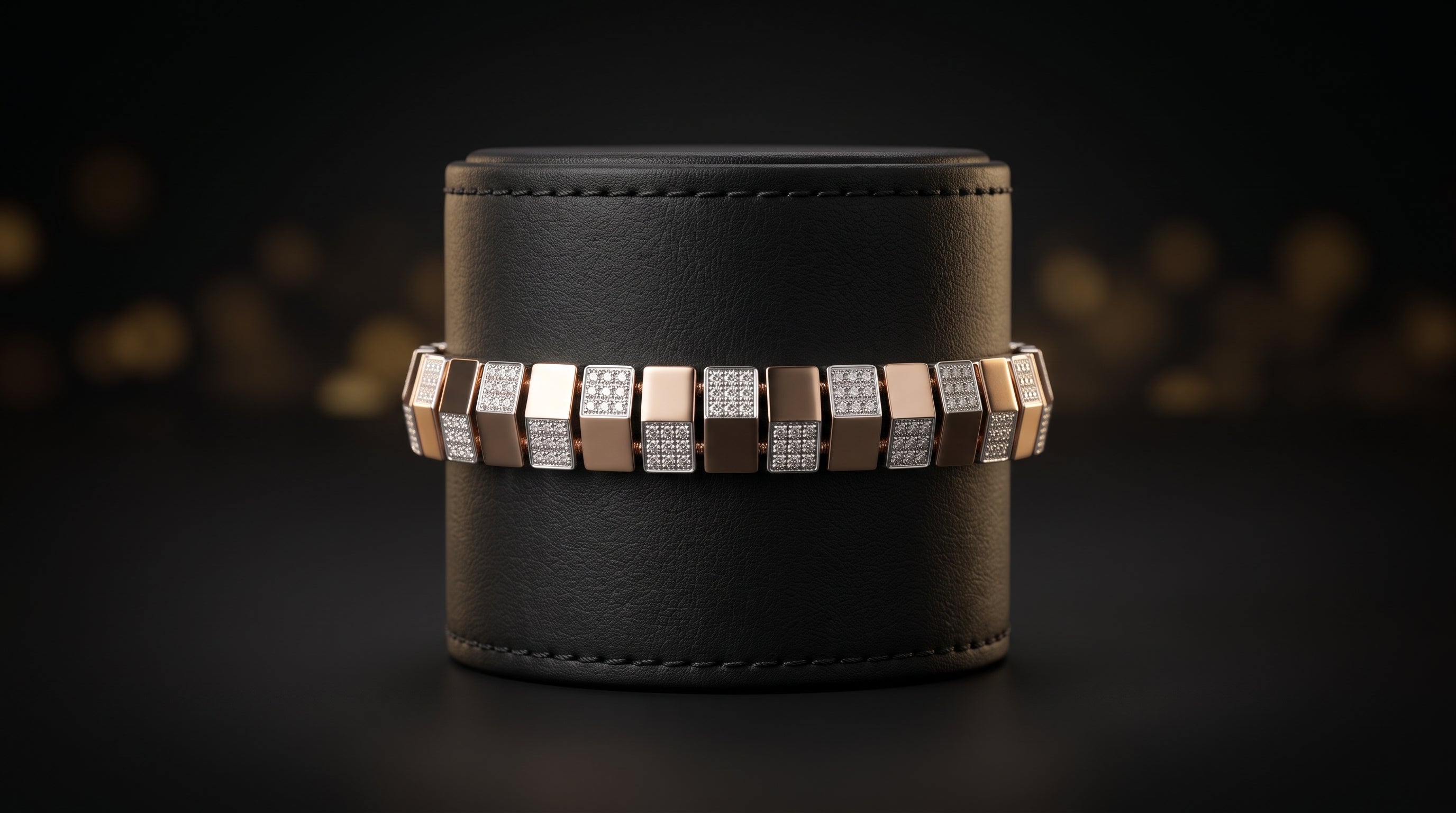 The Signature Two-Tone Link Bracelet — Handcrafted Men's Statement Piece
