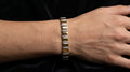 The Signature Two-Tone Link Bracelet — Handcrafted Men's Statement Piece