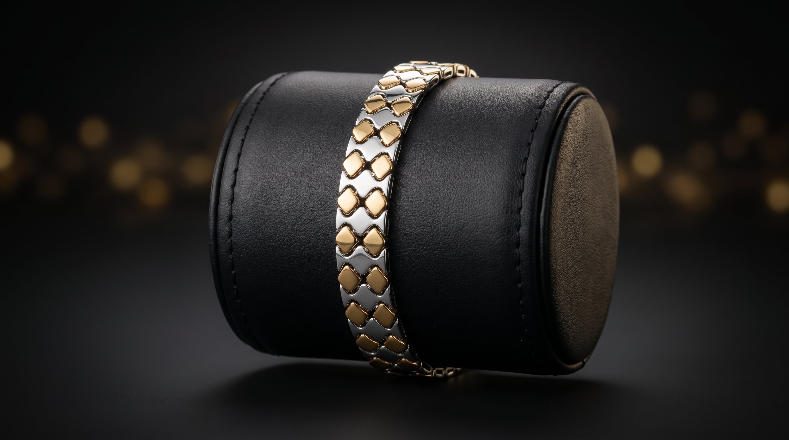 The Signature Two-Tone Link Bracelet — Handcrafted Men's Statement Piece