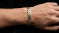 The Signature Two-Tone Link Bracelet — Handcrafted Men's Statement Piece