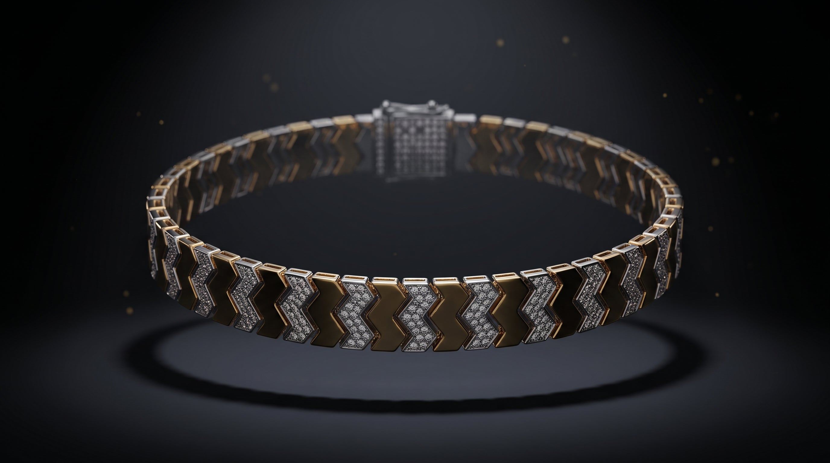 The Signature Two-Tone Link Bracelet — Handcrafted Men's Statement Piece