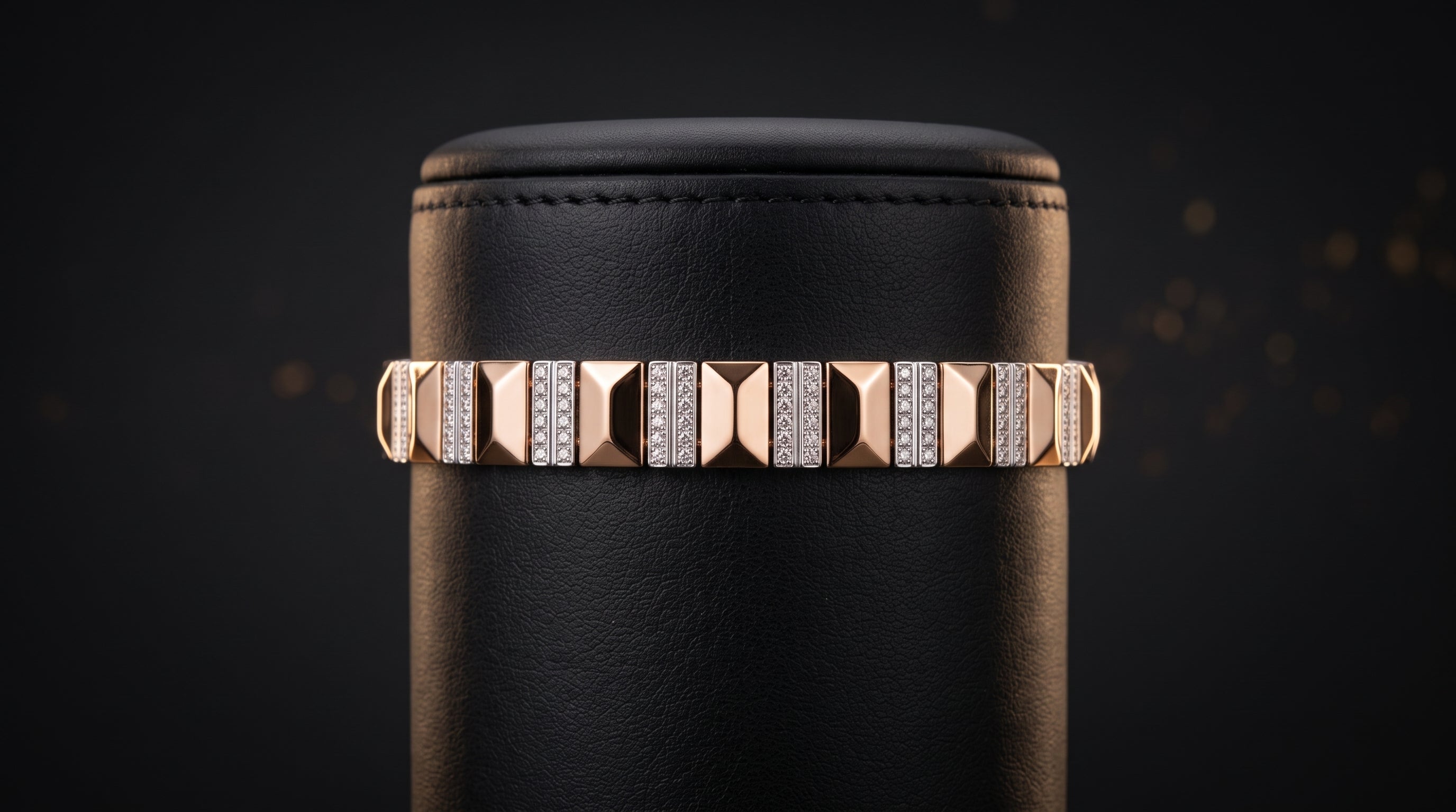 The Signature Two-Tone Link Bracelet — Handcrafted Men's Statement Piece