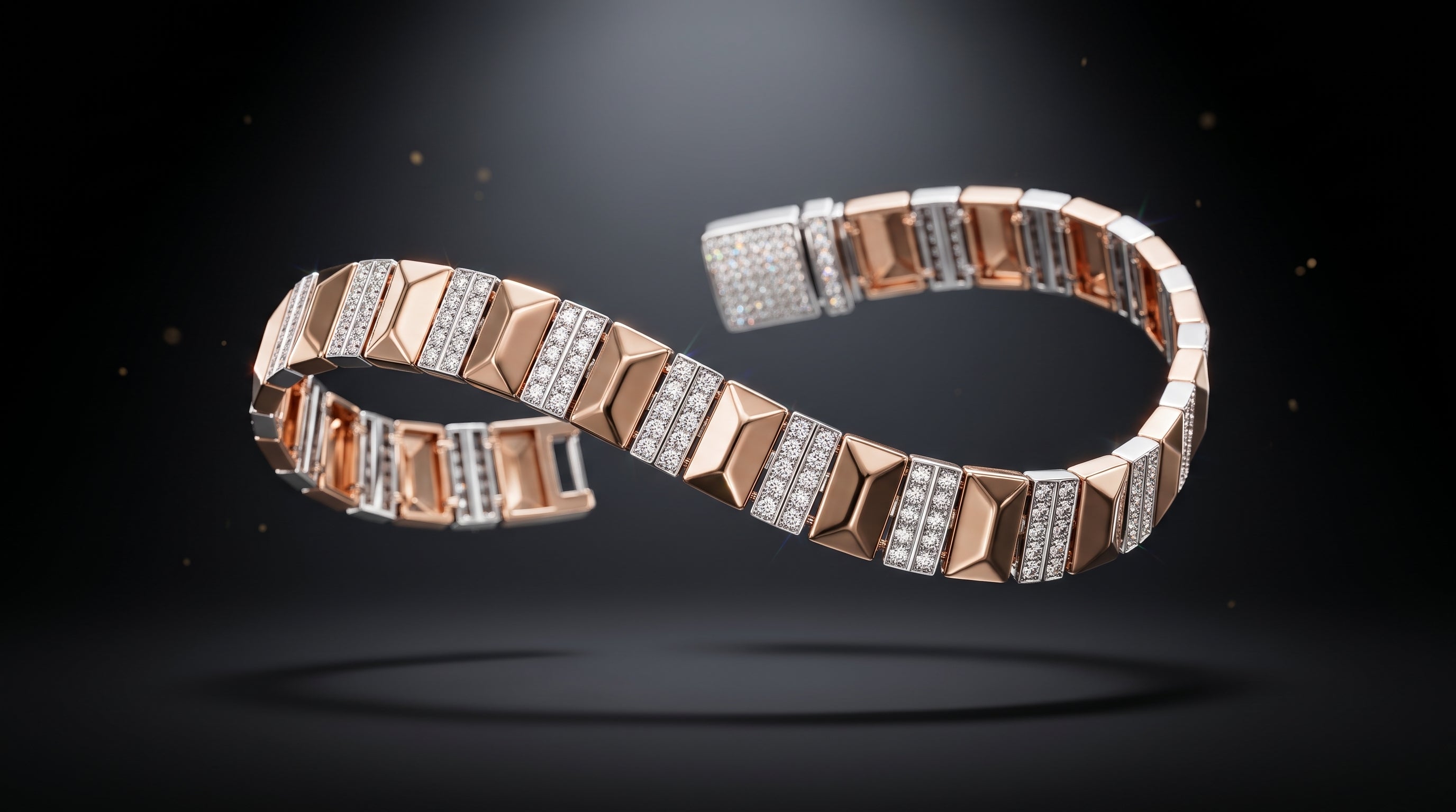 The Signature Two-Tone Link Bracelet — Handcrafted Men's Statement Piece