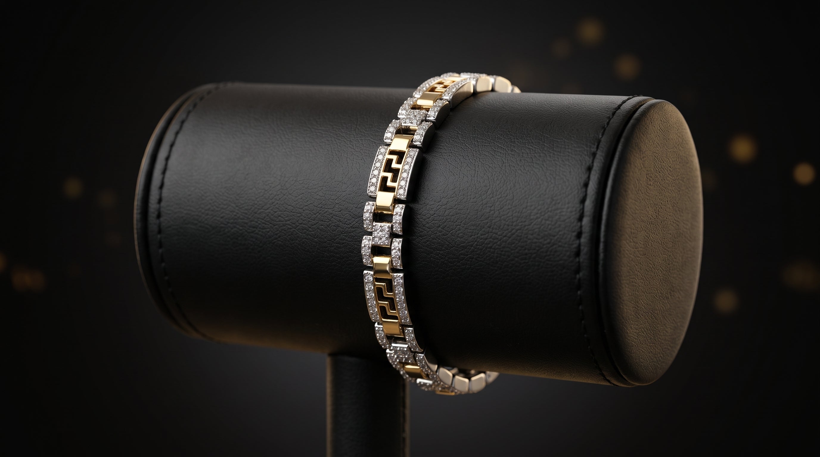 The Signature Two-Tone Link Bracelet — Handcrafted Men's Statement Piece