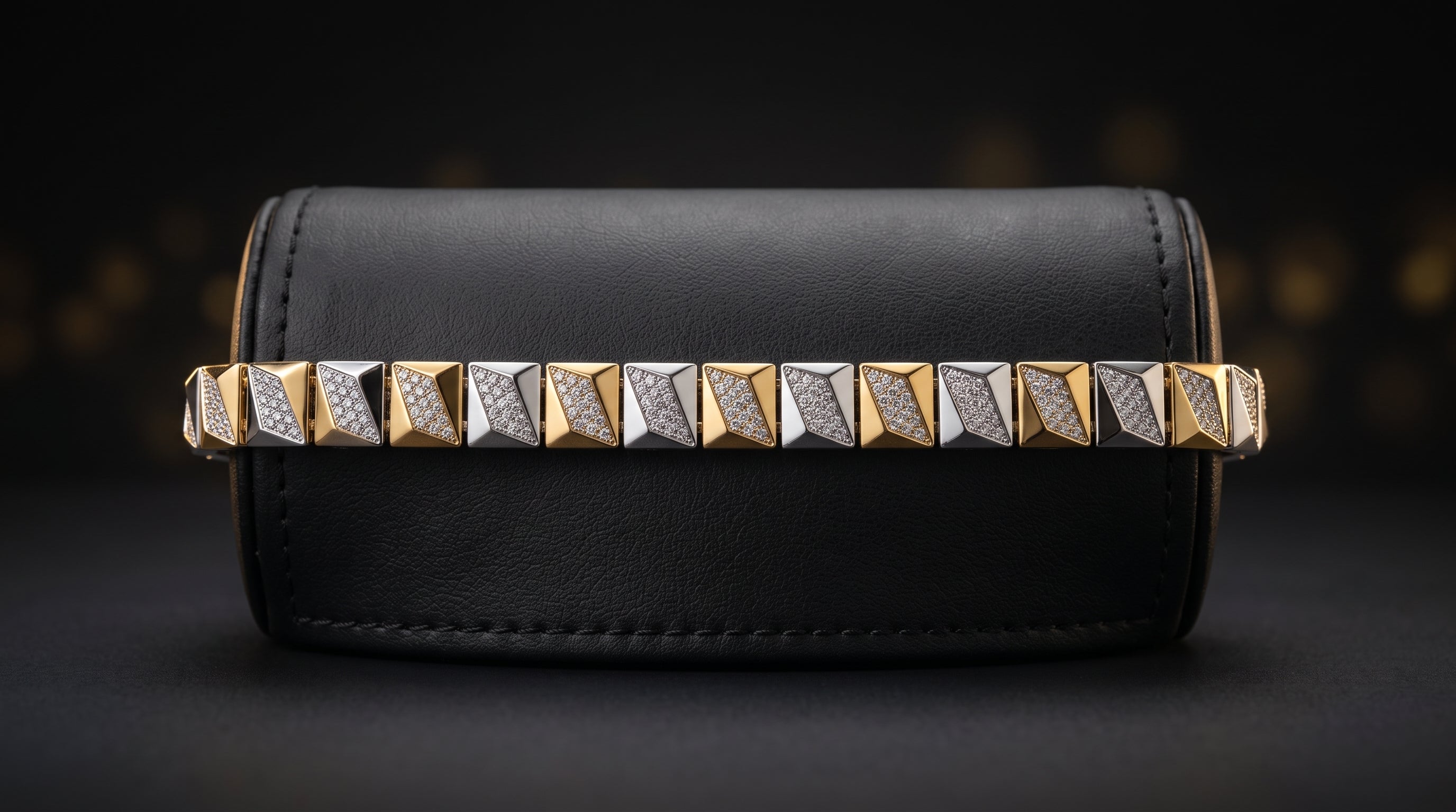 The Signature Two-Tone Link Bracelet — Handcrafted Men's Statement Piece