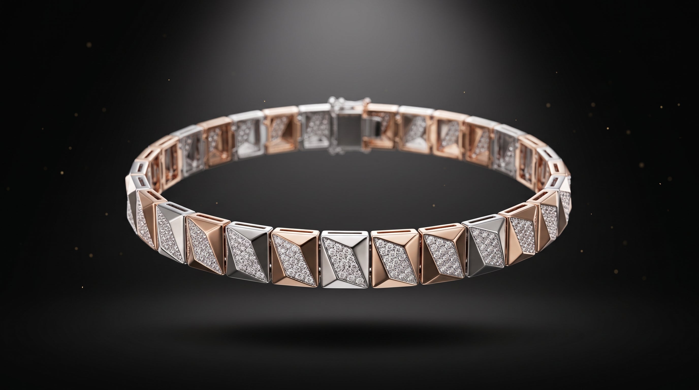 The Signature Two-Tone Link Bracelet — Handcrafted Men's Statement Piece