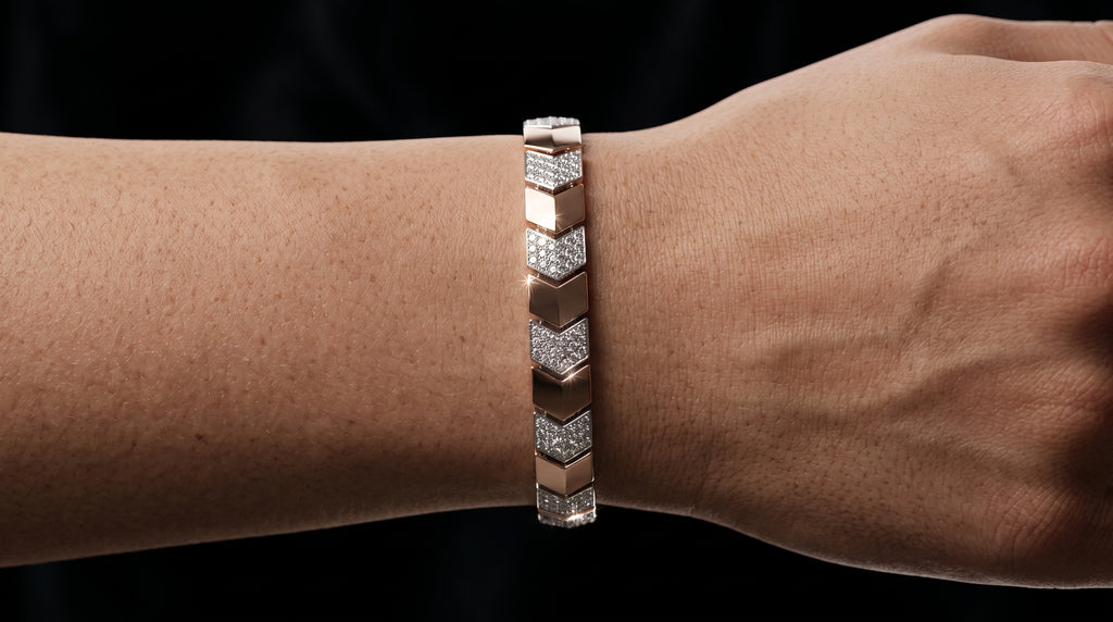 The Signature Two-Tone Link Bracelet — Handcrafted Men's Statement Piece
