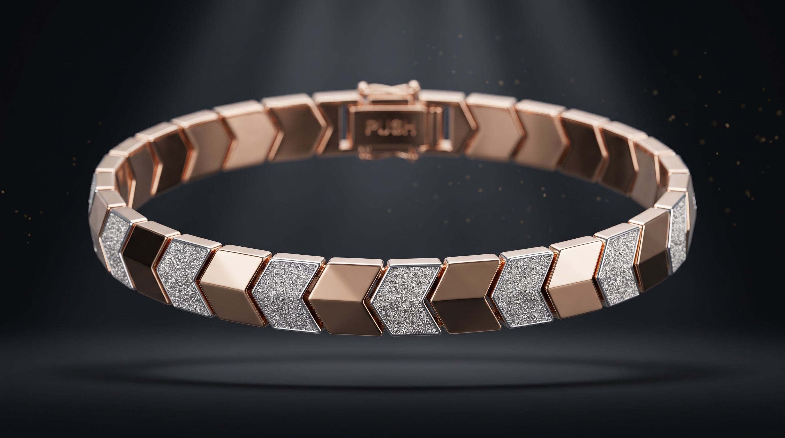 The Signature Two-Tone Link Bracelet — Handcrafted Men's Statement Piece
