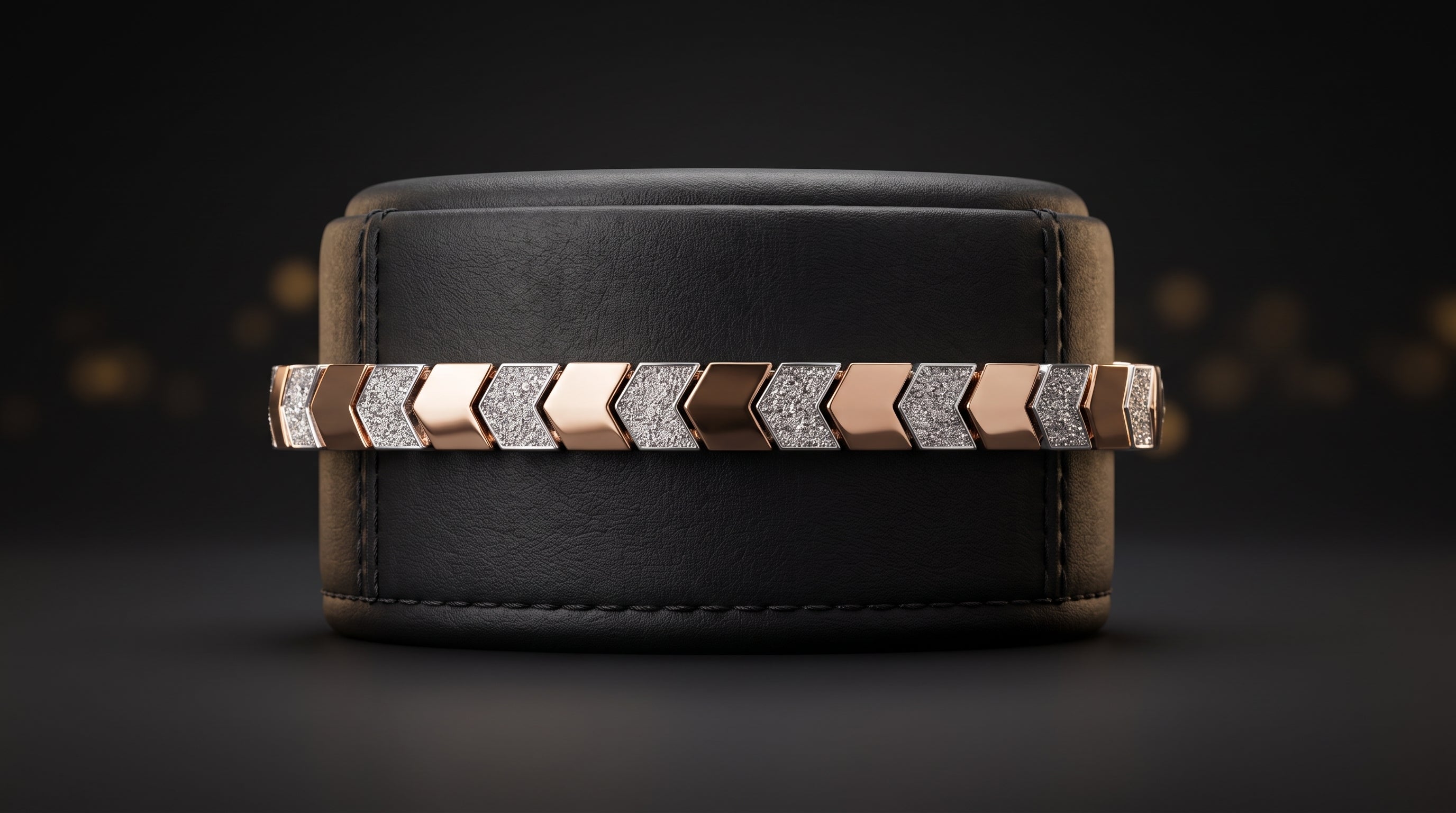 The Signature Two-Tone Link Bracelet — Handcrafted Men's Statement Piece