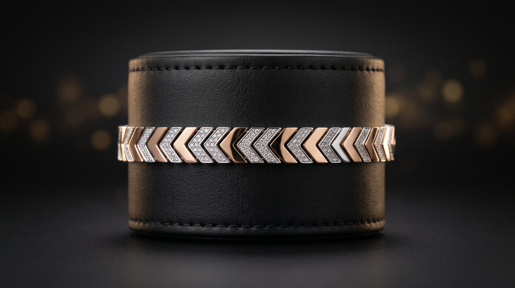 The Signature Two-Tone Link Bracelet — Handcrafted Men's Statement Piece