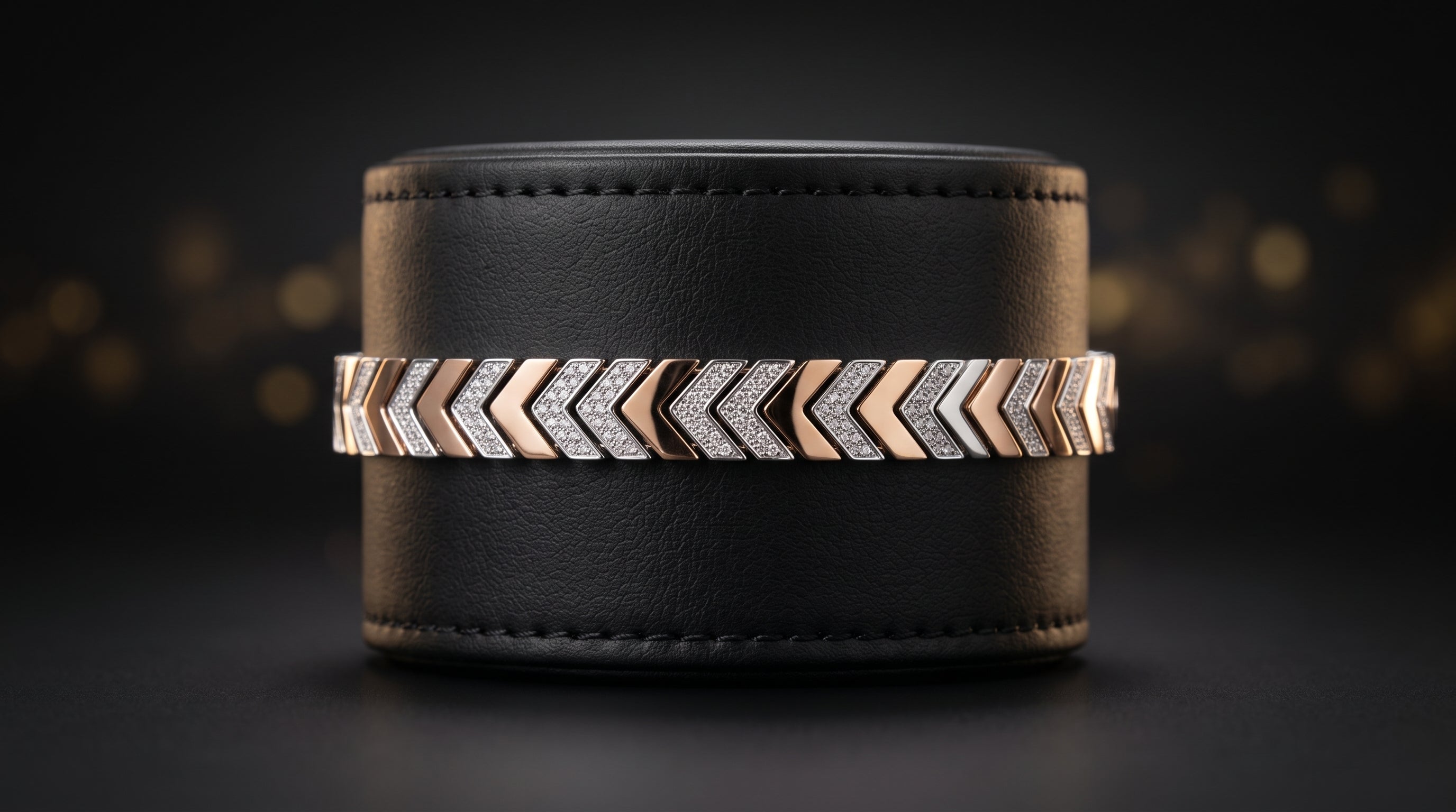 The Signature Two-Tone Link Bracelet — Handcrafted Men's Statement Piece