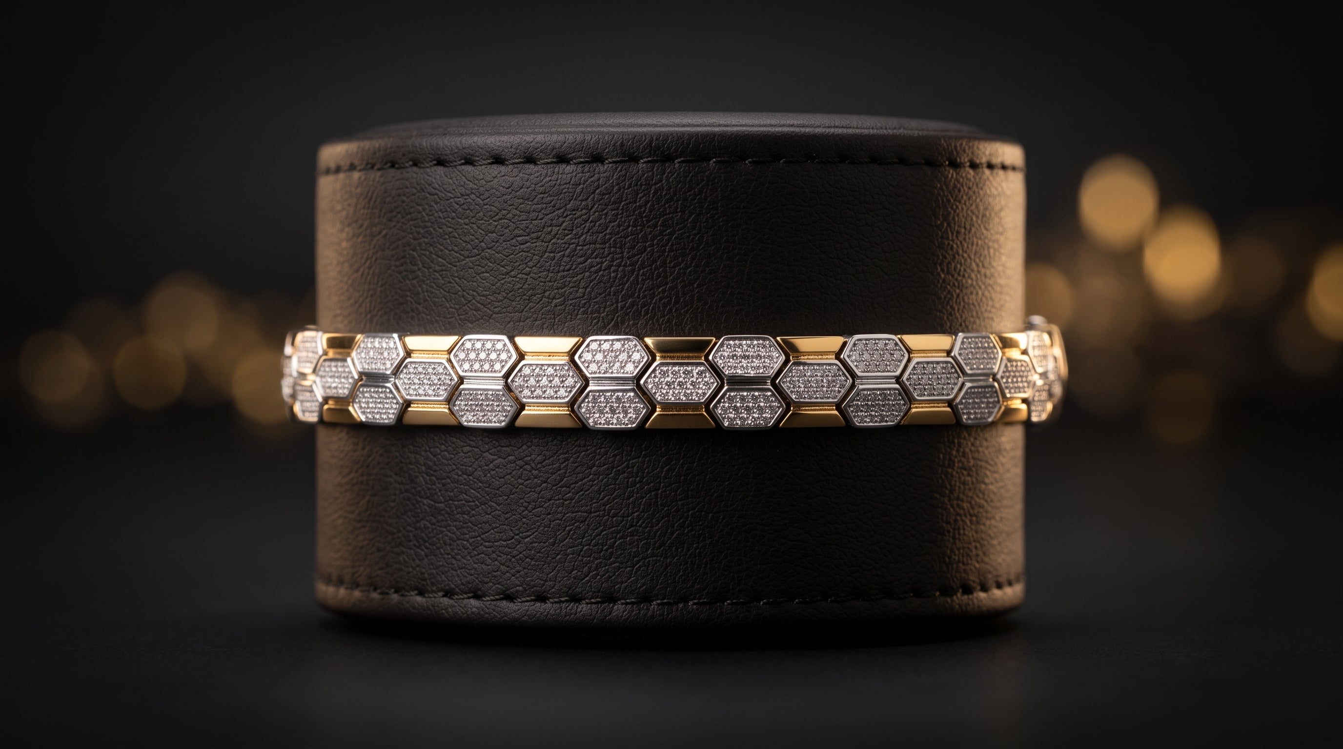 The Signature Two-Tone Link Bracelet — Handcrafted Men's Statement Piece