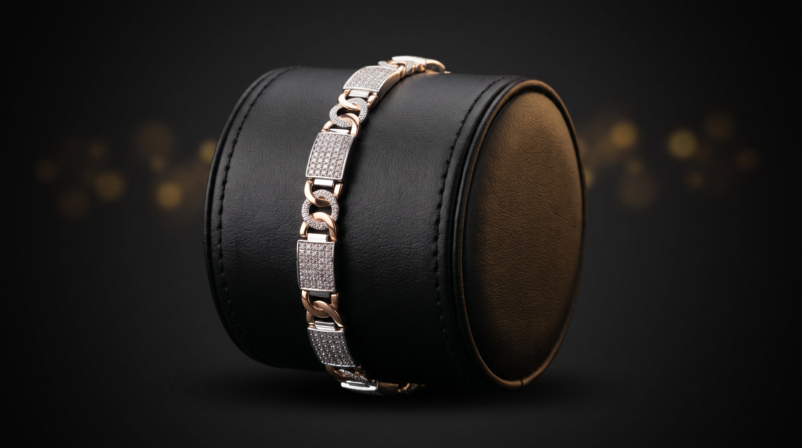 The Signature Two-Tone Link Bracelet — Handcrafted Men's Statement Piece