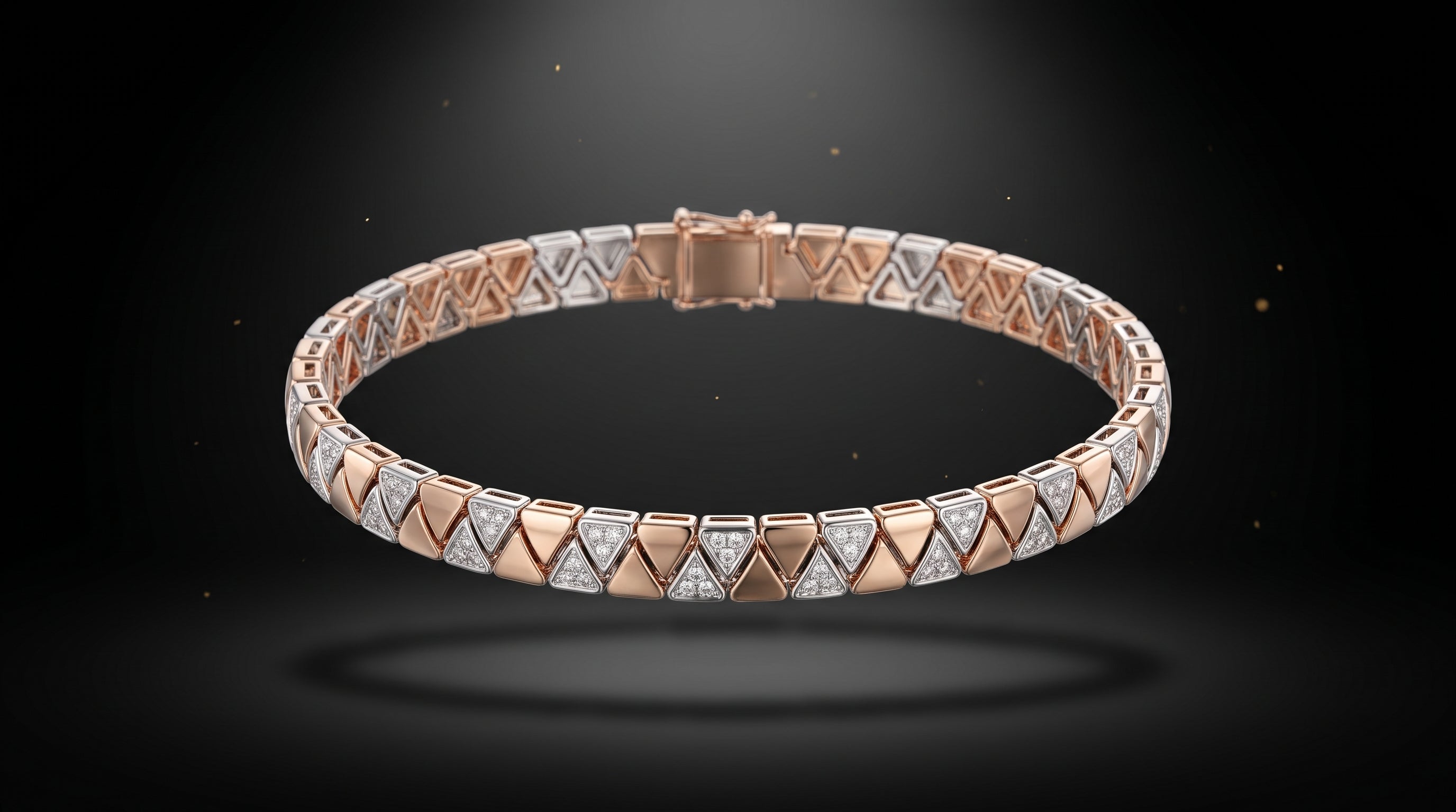 The Signature Two-Tone Link Bracelet — Handcrafted Men's Statement Piece