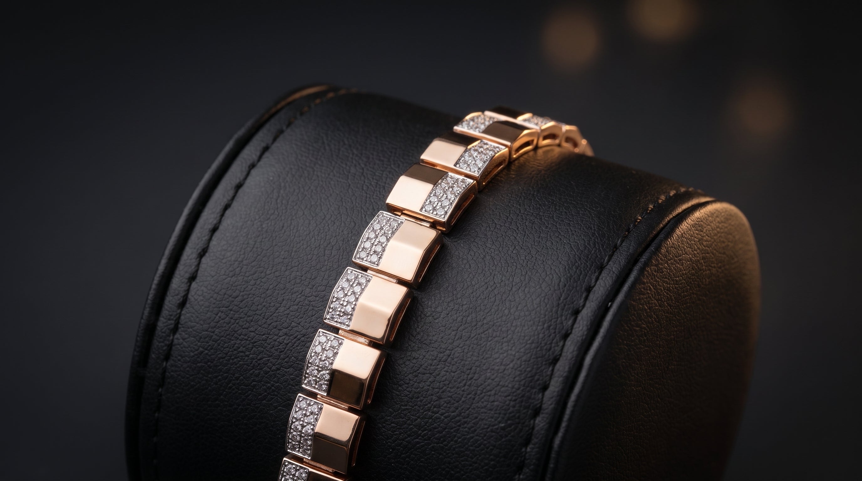 The Signature Two-Tone Link Bracelet — Handcrafted Men's Statement Piece