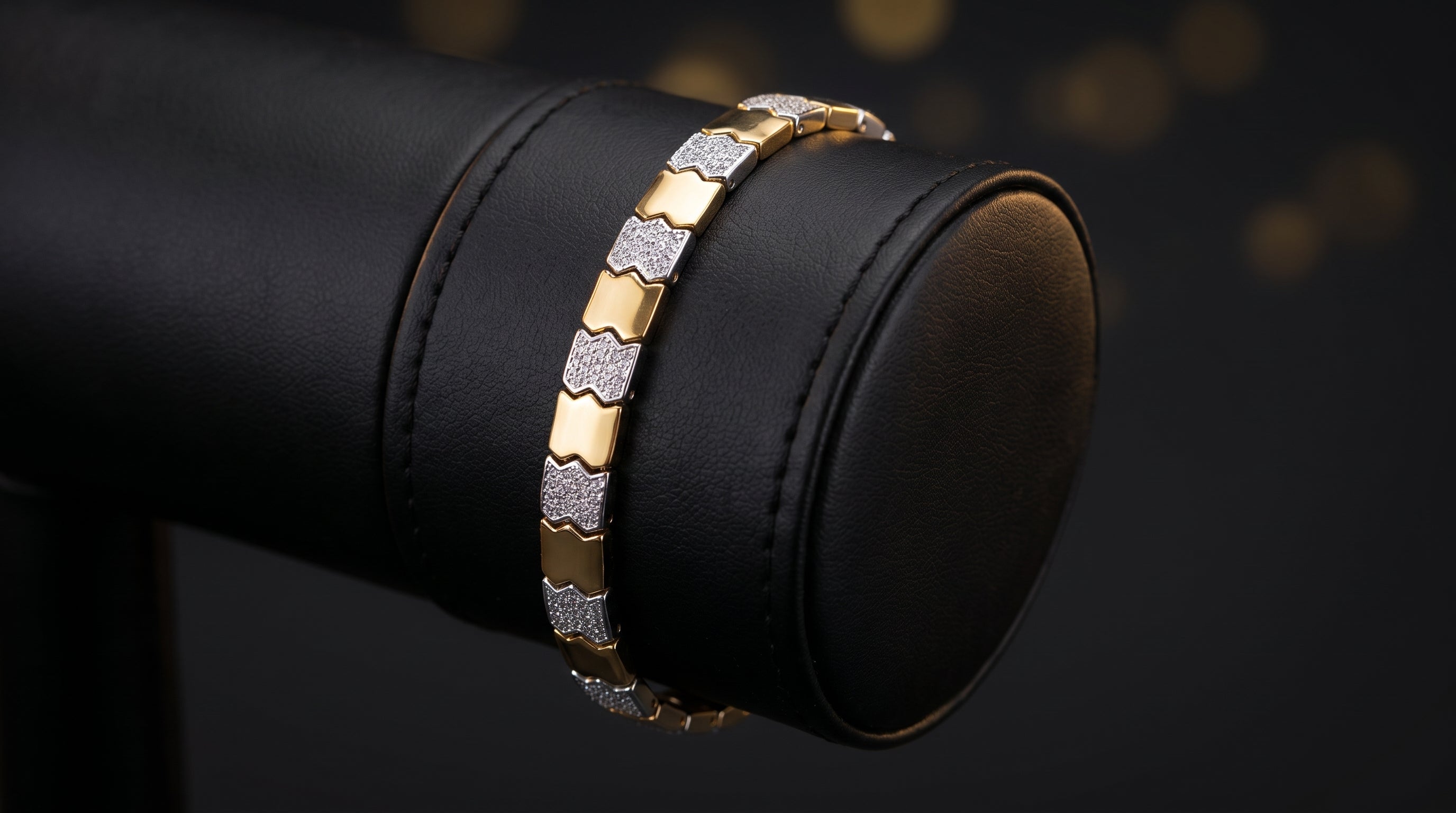 The Signature Two-Tone Link Bracelet — Handcrafted Men's Statement Piece
