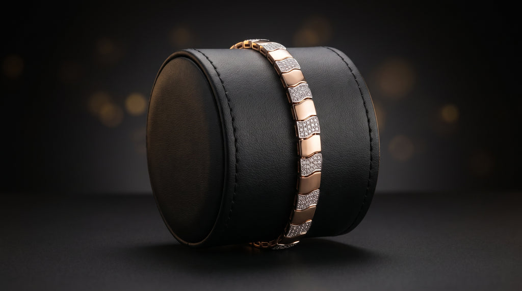 The Signature Two-Tone Link Bracelet — Handcrafted Men's Statement Piece