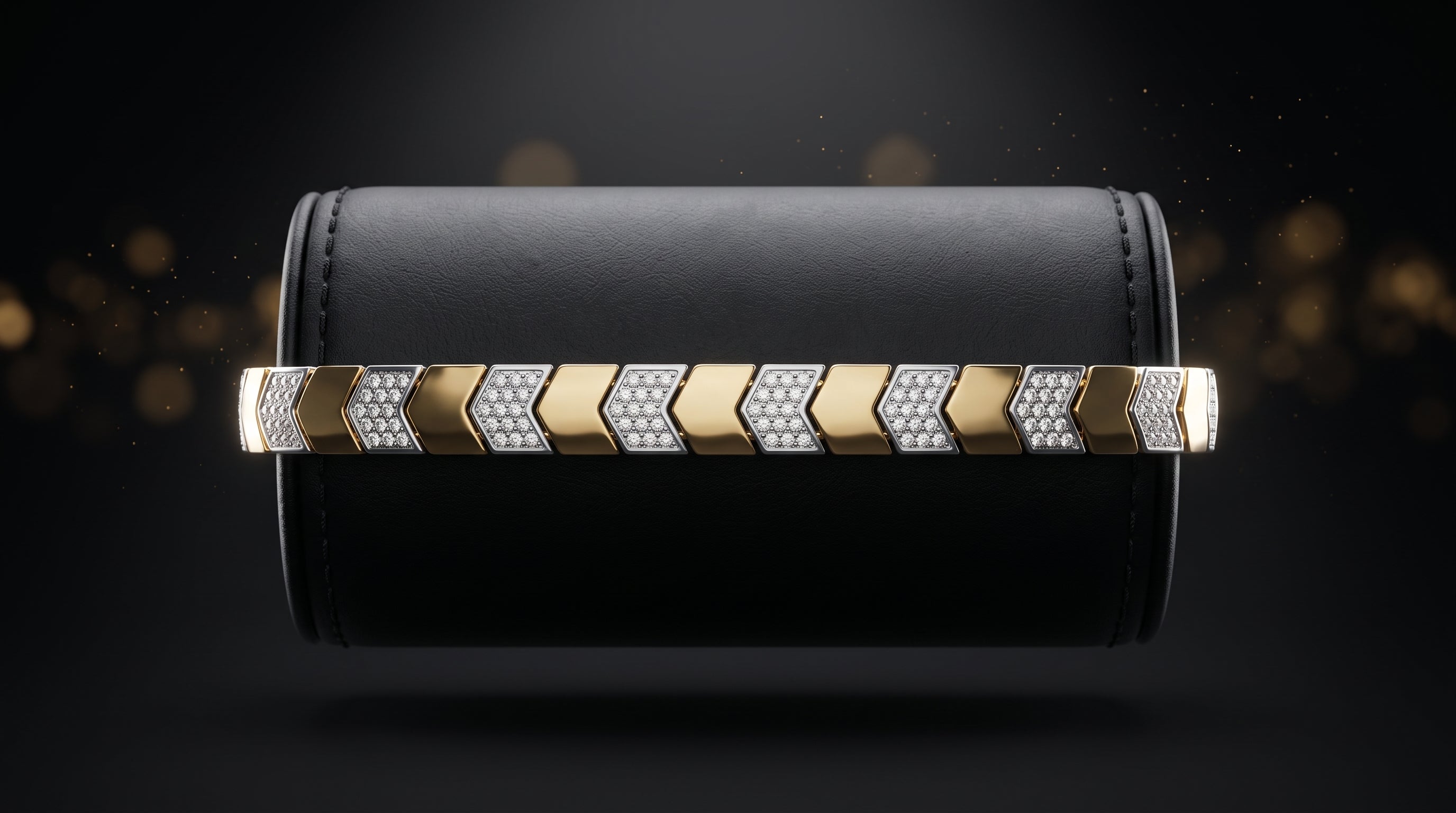 The Signature Two-Tone Link Bracelet — Handcrafted Men's Statement Piece