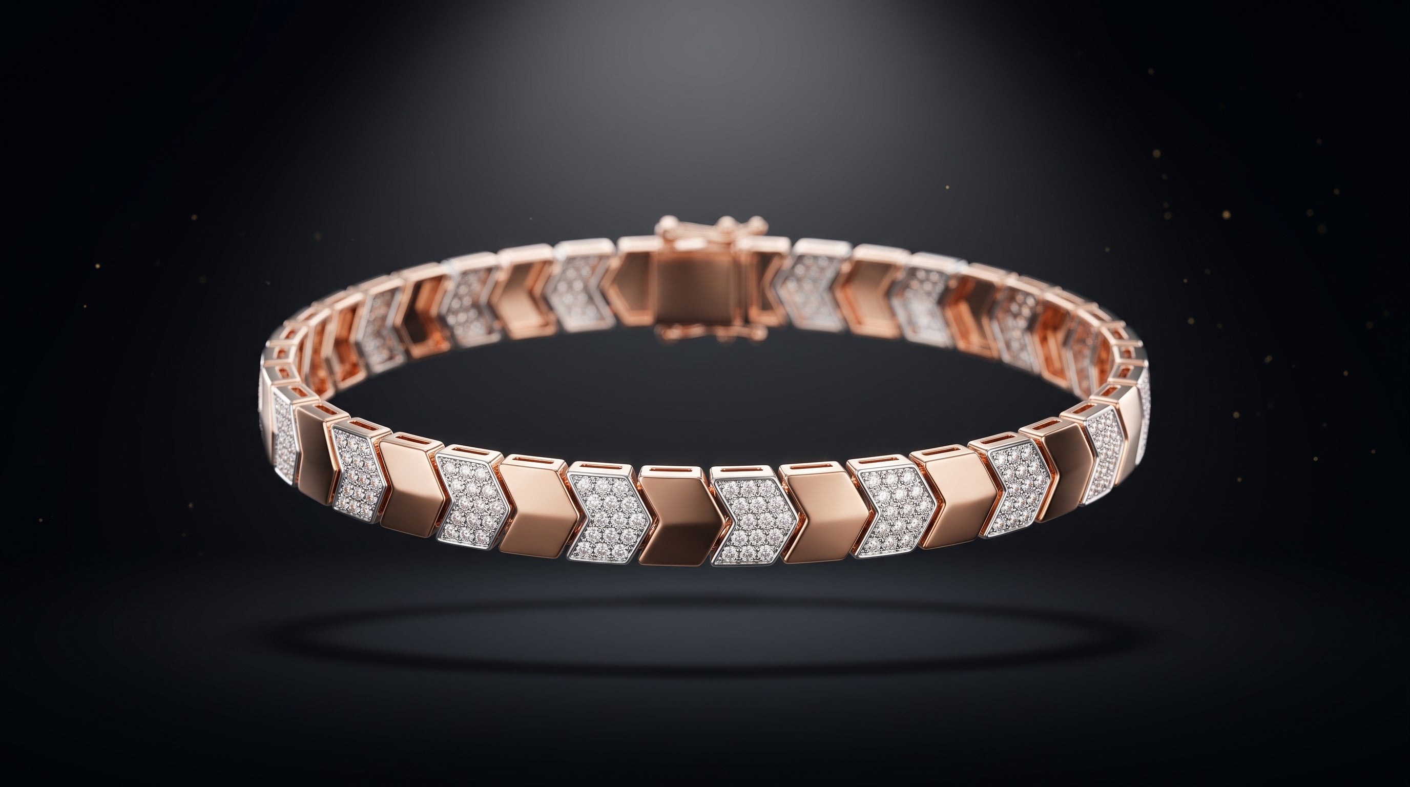 The Signature Two-Tone Link Bracelet — Handcrafted Men's Statement Piece