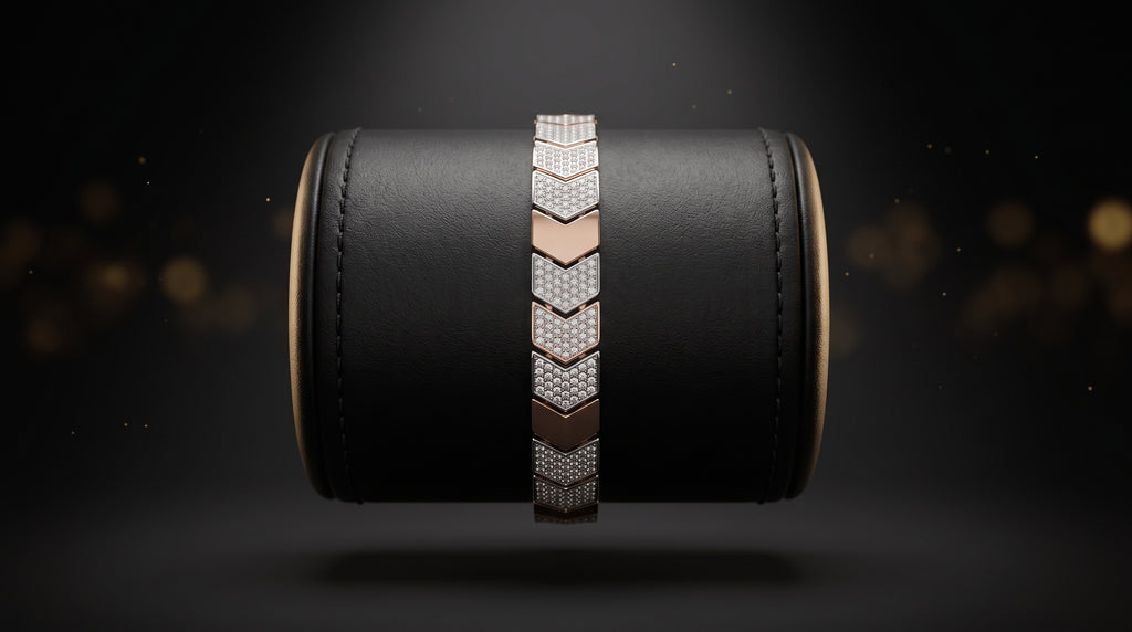 The Signature Two-Tone Link Bracelet — Handcrafted Men's Statement Piece