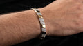 The Signature Two-Tone Link Bracelet — Handcrafted Men's Statement Piece