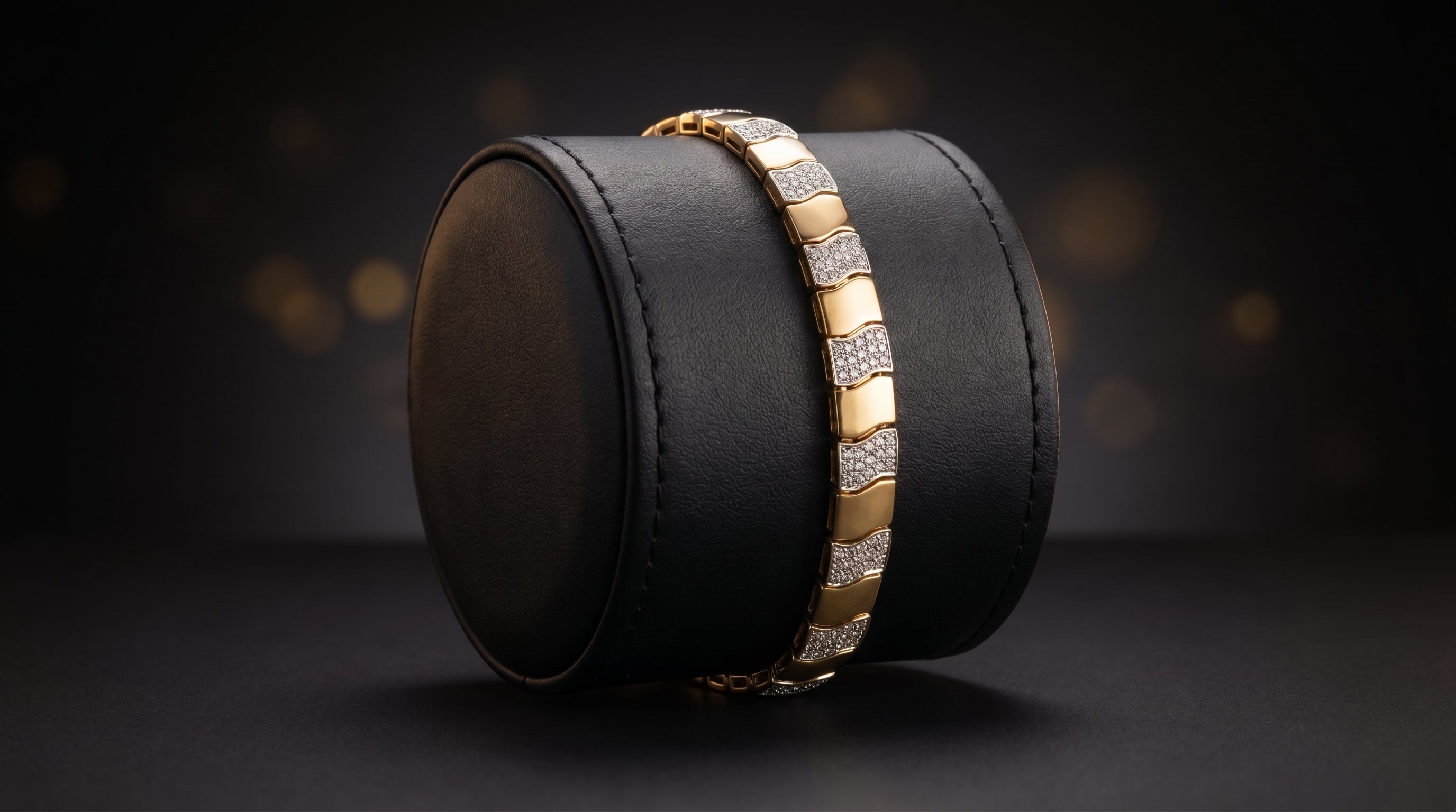 The Signature Two-Tone Link Bracelet — Handcrafted Men's Statement Piece