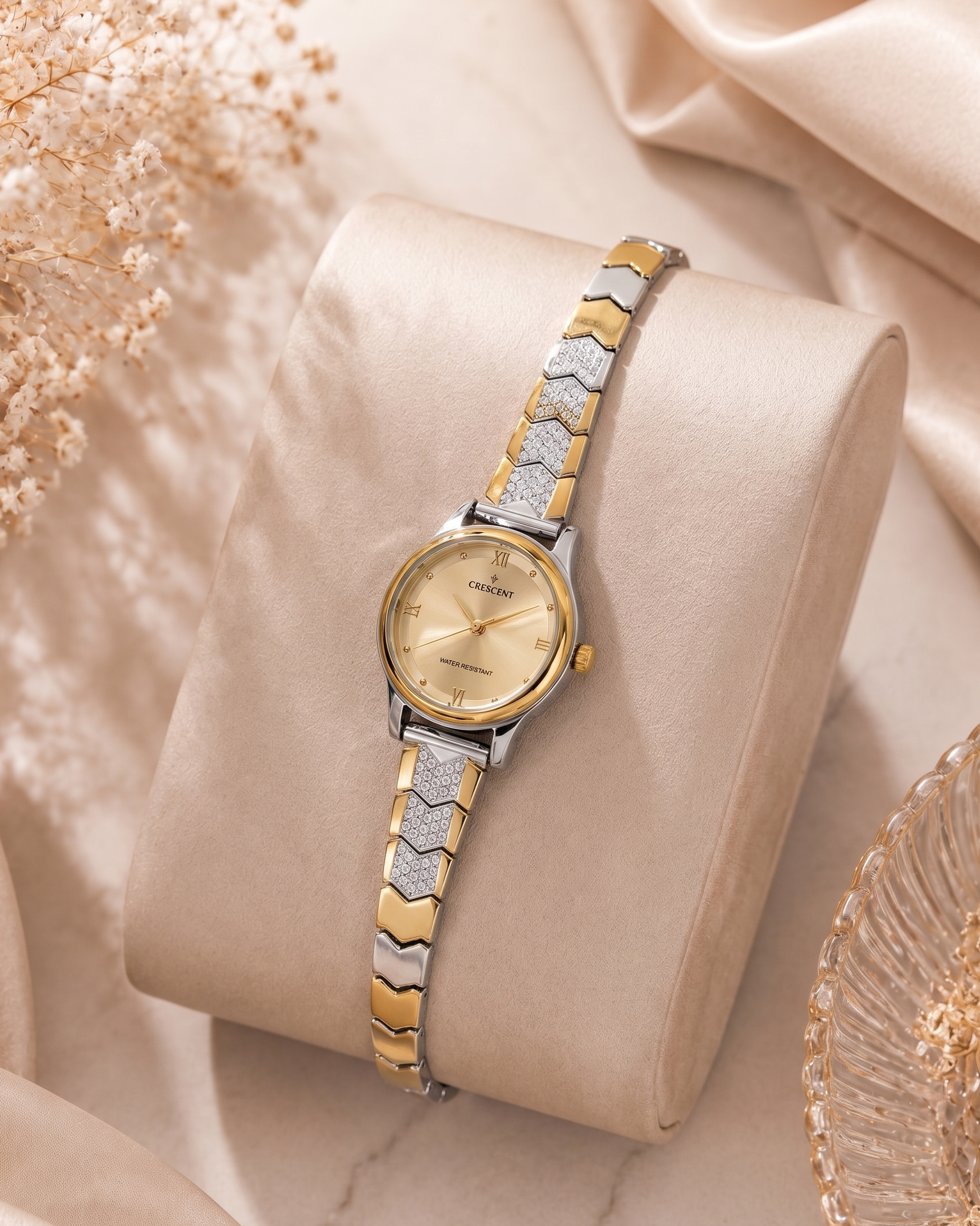 Premium Fancy Watch for Women – Dual Tone Finish