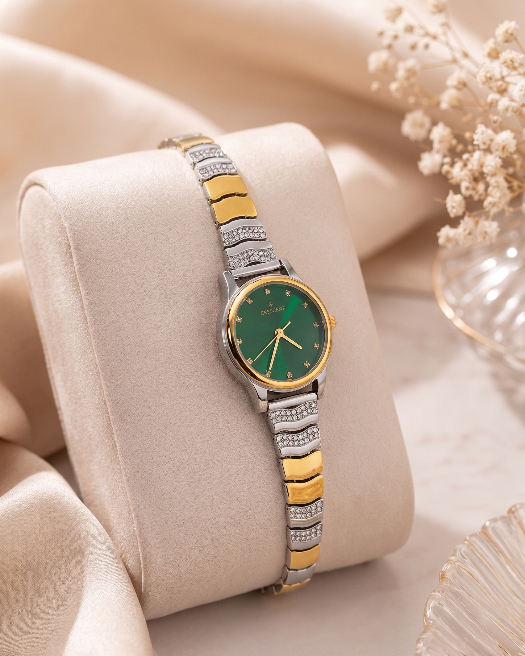 Premium Fancy Watch for Women – Dual Tone Finish