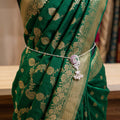 Silver Finish Kamarbandh Belt for Women