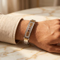 Men's Kada Bracelet | Jwelisha  | Gold & Silver Finish, Openable Lock