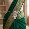 Silver Finish Kamarbandh Belt for Women