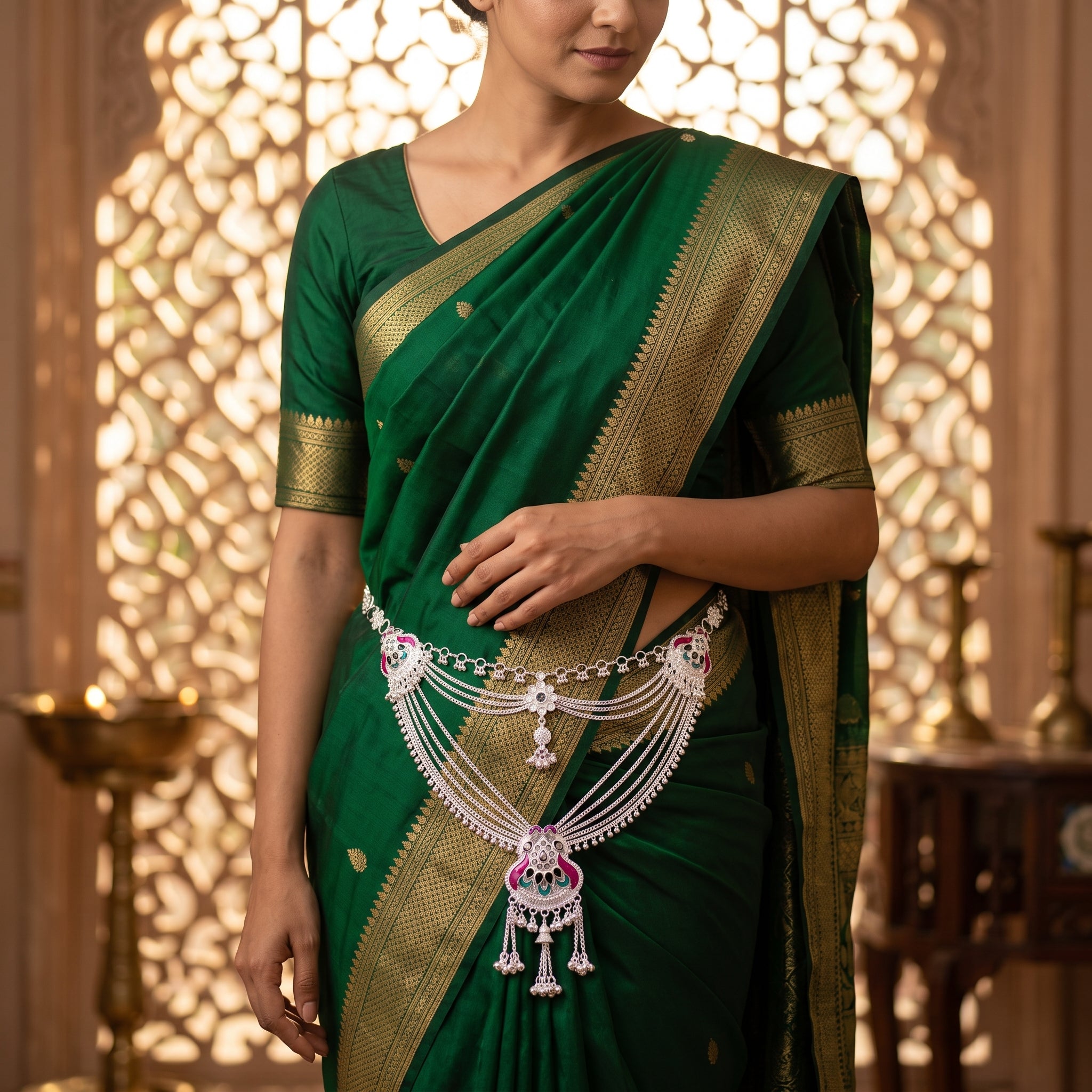 Traditional Kandora Waist Chain with Ghungroo