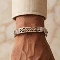 Men's Kada Bracelet | Jwelisha  | Gold & Silver Finish, Openable Lock