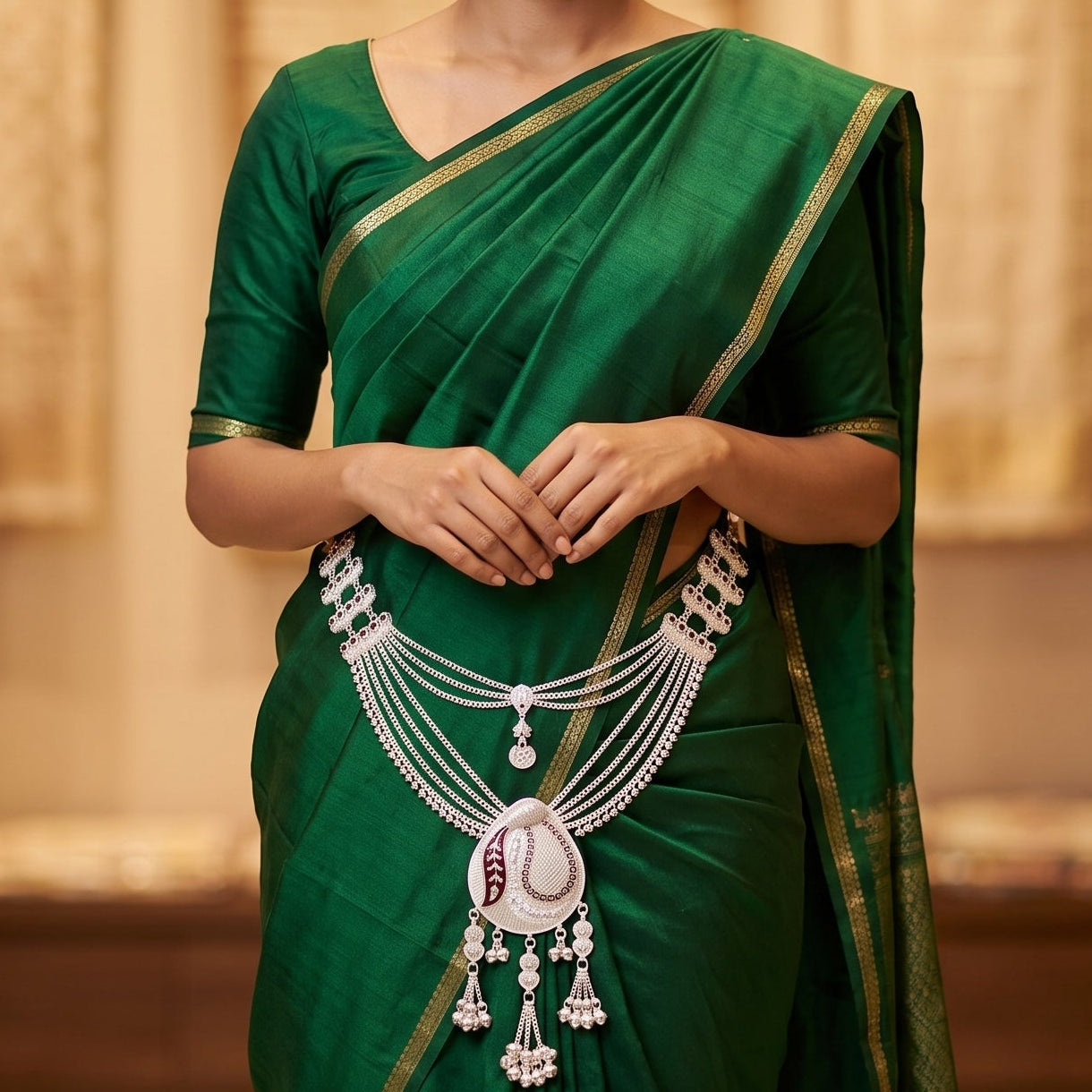 Traditional Kandora Waist Chain with Ghungroo