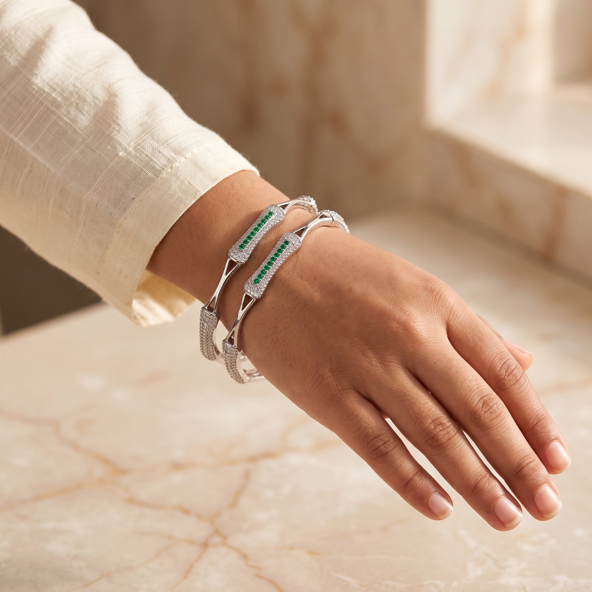 Jwelisha Kids Kada – Premium Stone-Studded Bangle for Girls
