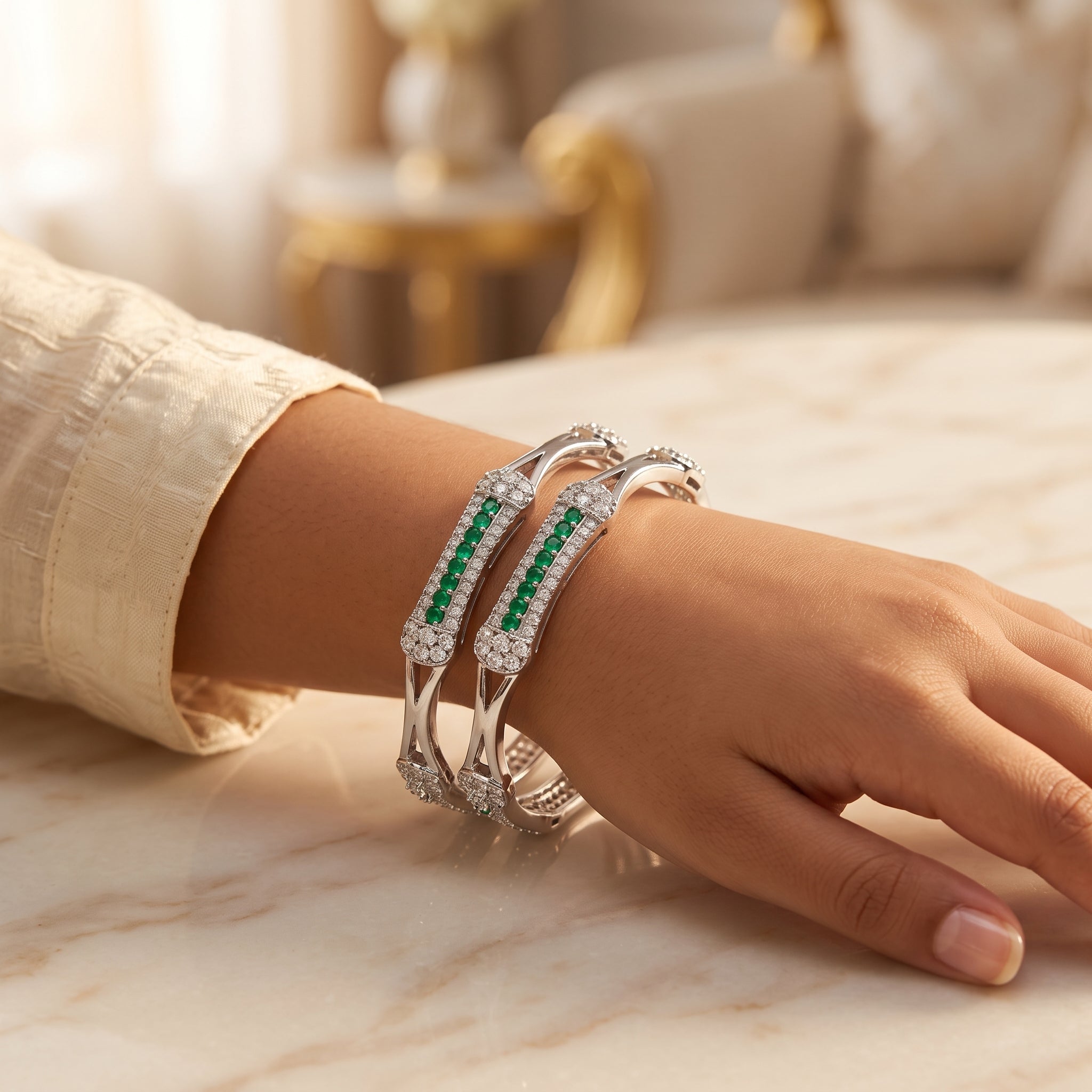 Jwelisha Kids Kada – Premium Stone-Studded Bangle for Girls