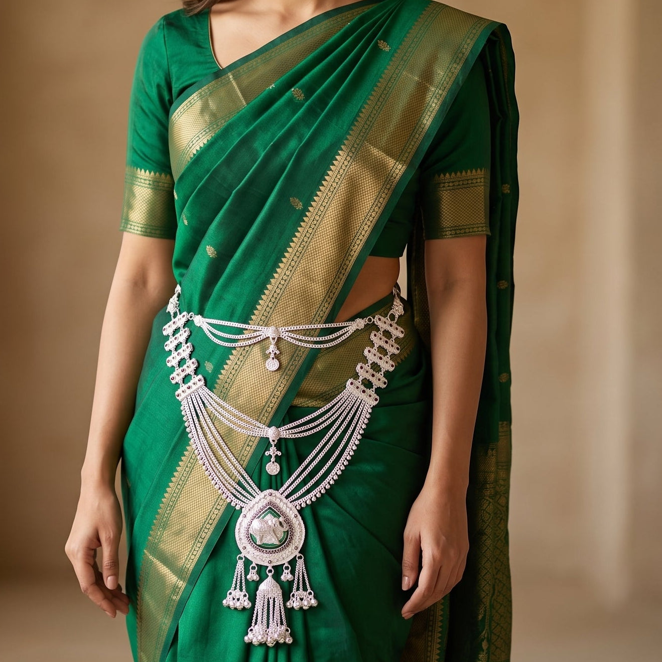 Traditional Kandora Waist Chain with Ghungroo