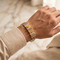 Men's Kada Bracelet | Jwelisha  | Gold & Silver Finish, Openable Lock