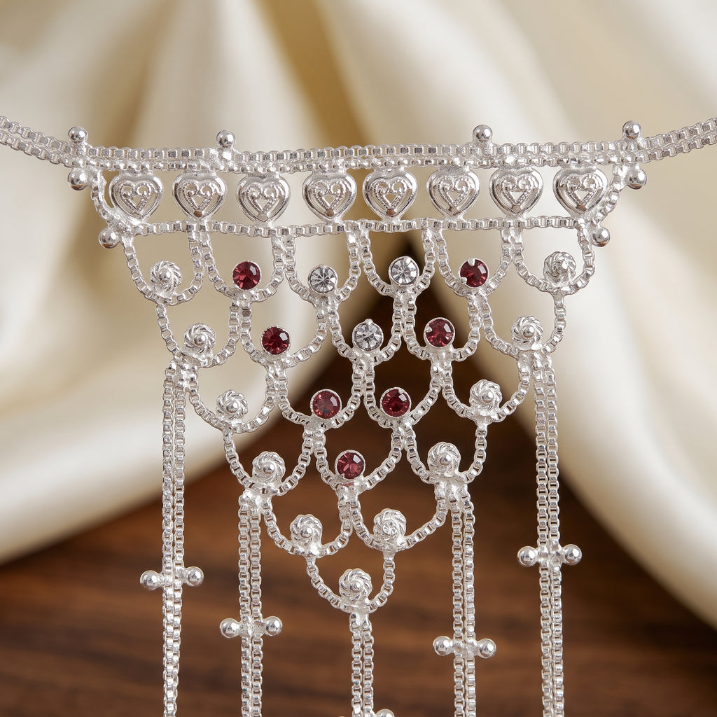 Traditional Hathphool Bracelet with Chain & Rings