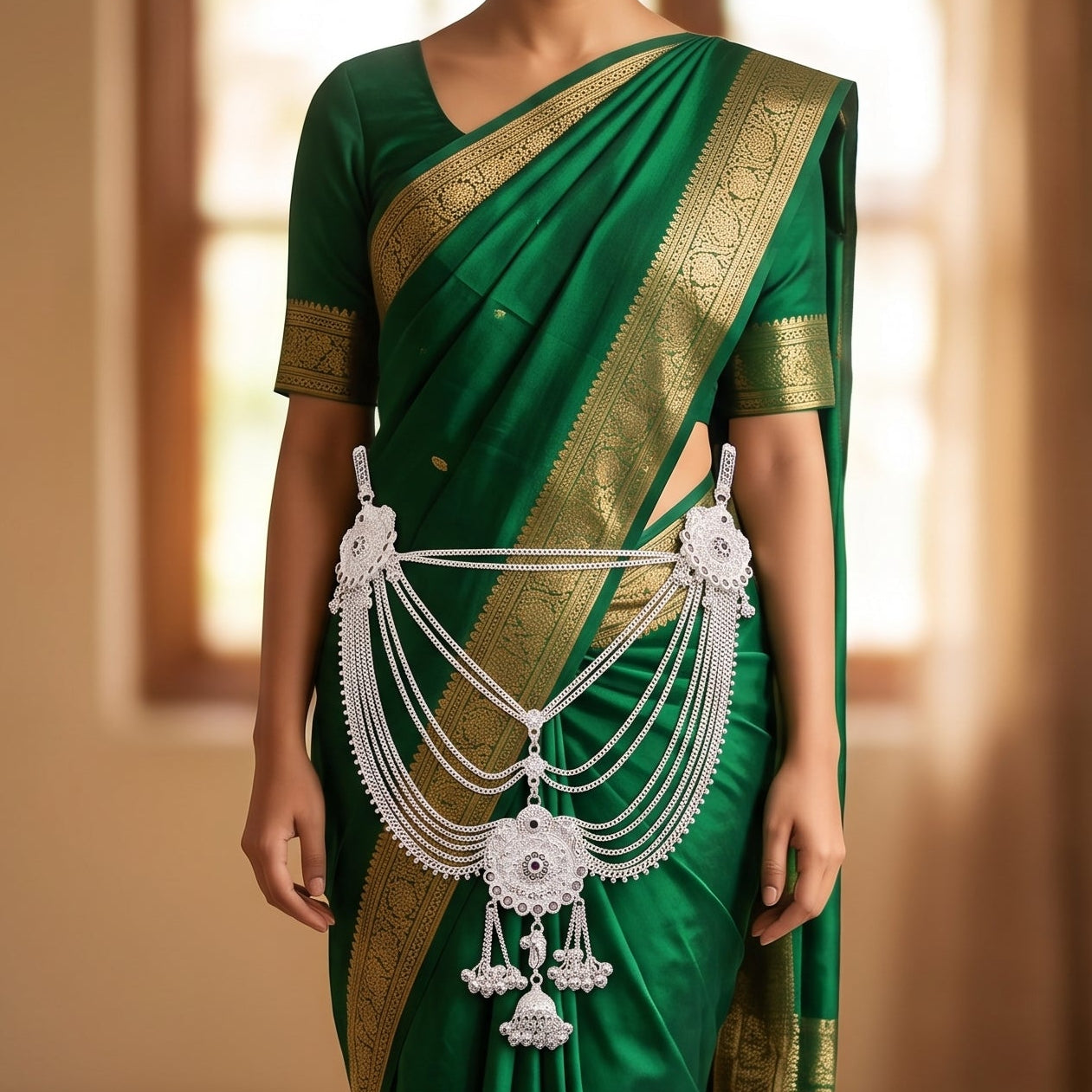 Traditional Kandora Waist Chain with Ghungroo