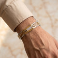 Men's Kada Bracelet | Jwelisha  | Gold & Silver Finish, Openable Lock
