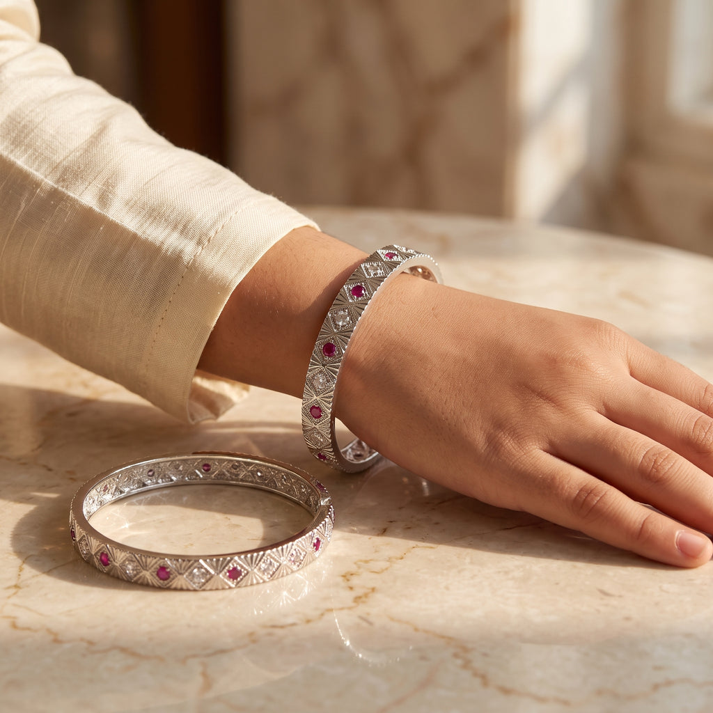 Jwelisha Kids Kada – Premium Stone-Studded Bangle for Girls