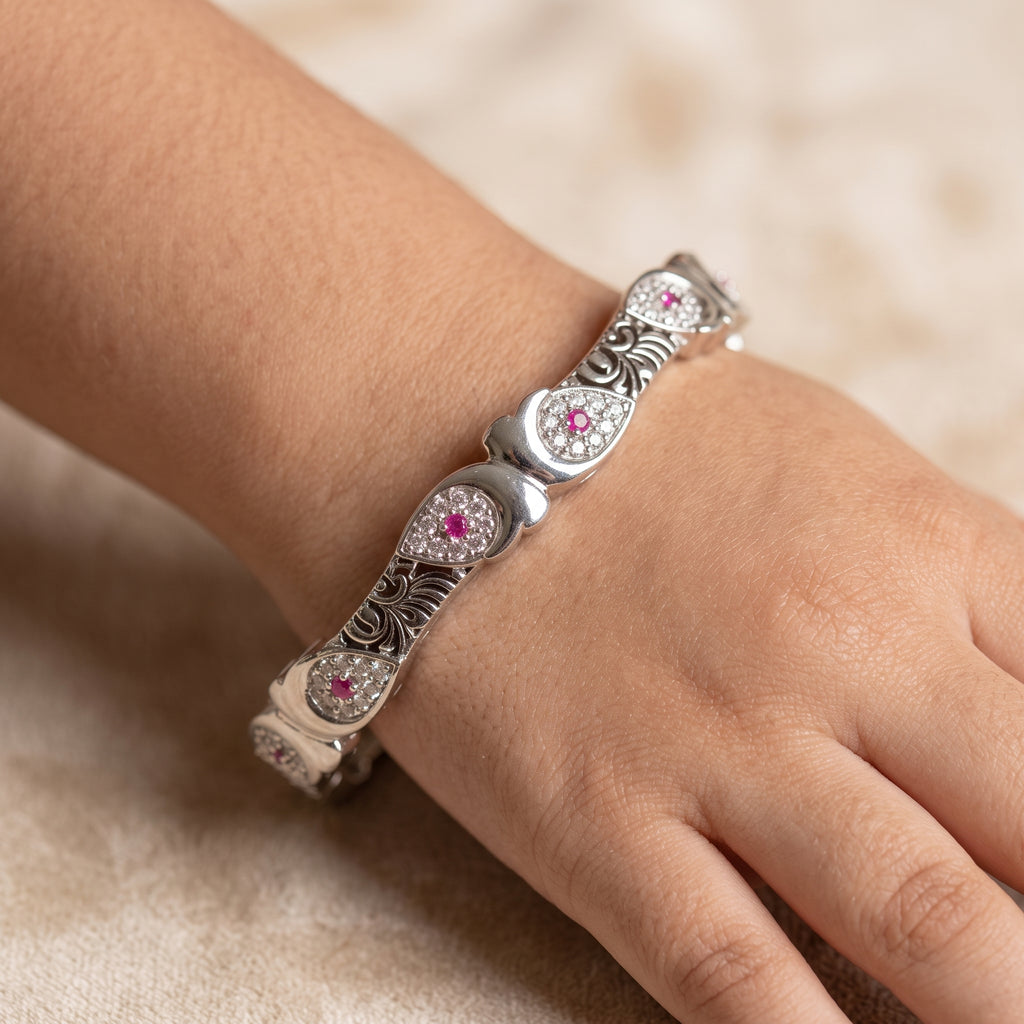 Jwelisha Kids Kada – Premium Stone-Studded Bangle for Girls
