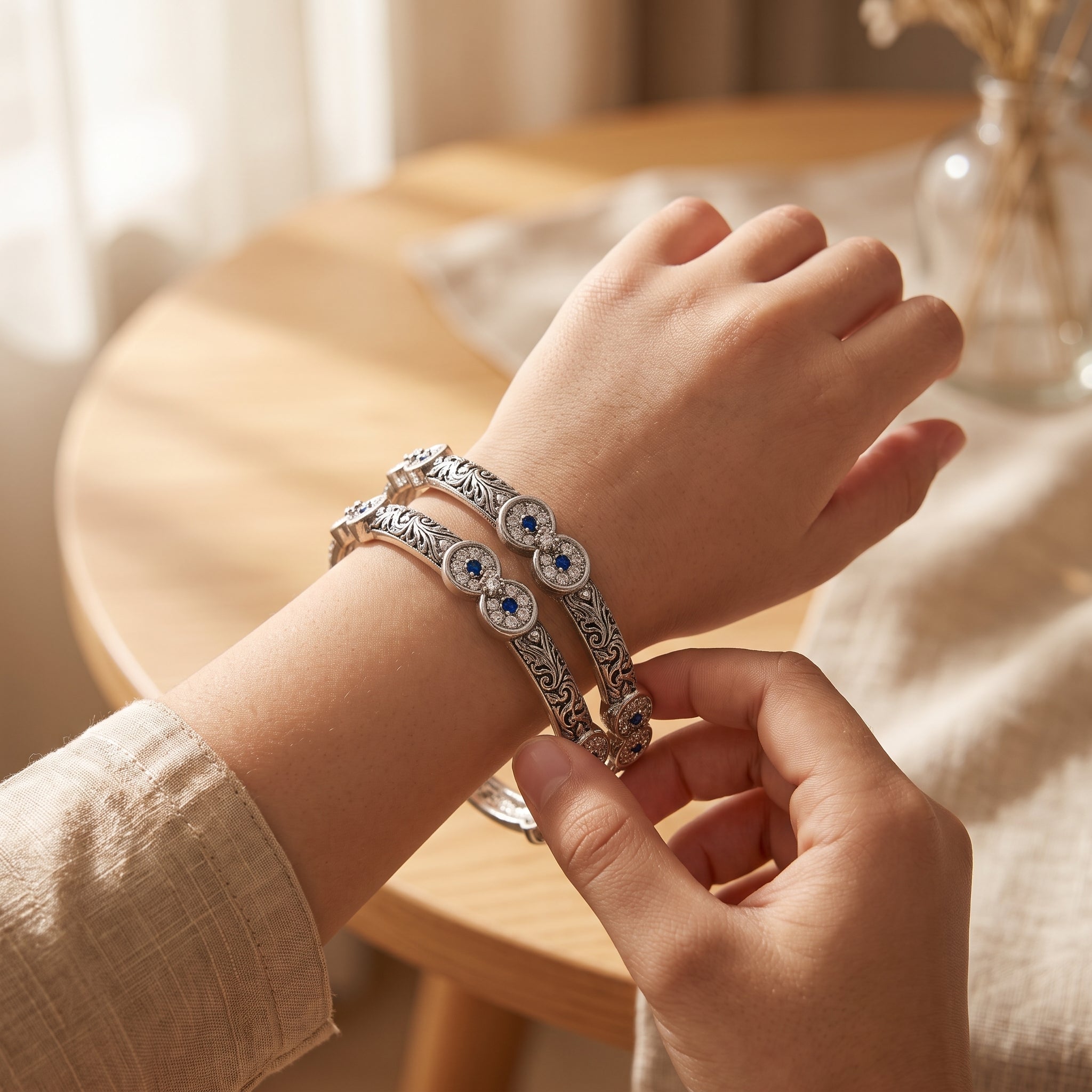 Jwelisha Kids Kada – Premium Stone-Studded Bangle for Girls