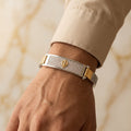 Men's Kada Bracelet | Jwelisha  | Gold & Silver Finish, Openable Lock