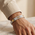 Men's Kada Bracelet | Jwelisha  | Gold & Silver Finish, Openable Lock