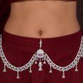 Meenakari Bridal Kamarband with Scalloped Mesh Chain by Radhe Payal